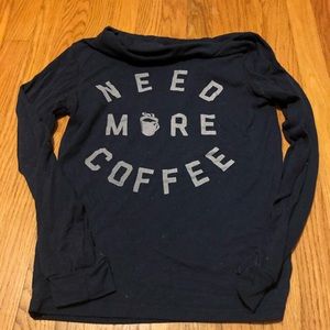 Navy coffee hoodie